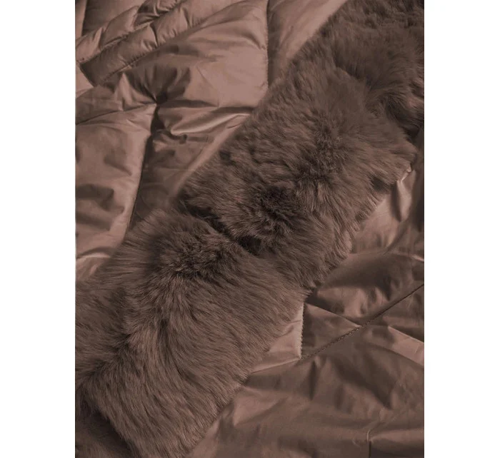 DAMSKA DŁUGA KURTKA PIKOWANA ZIMOWA model 21243526 - WAY MODE