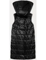 Černá dámská vesta s asymetrickým zipem S'West (B8155-1)