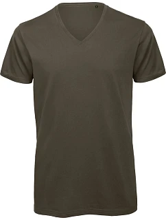 B&C Inspire V T /men_° Pánské tričko s výstřihem do V model 22483659 khaki