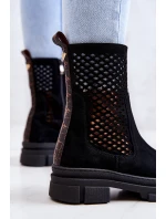 Kožené boty Nicole Černá model 21574579 - Boto