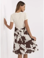 Sukienka DHJ SK model 21142004 jasny beżowy - FPrice