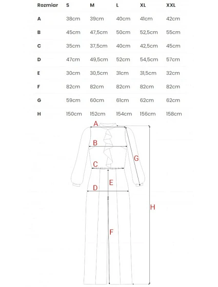 model 21319231 Kombinéza s volánem královská modř - STYLOVE