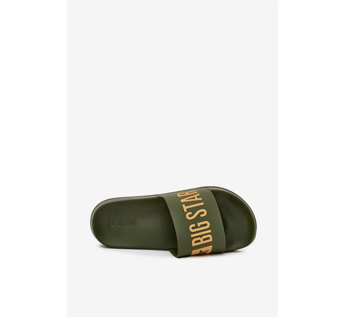 Pánské pantofle Big Star – zelené Pánské pantofle Big Star – zelené