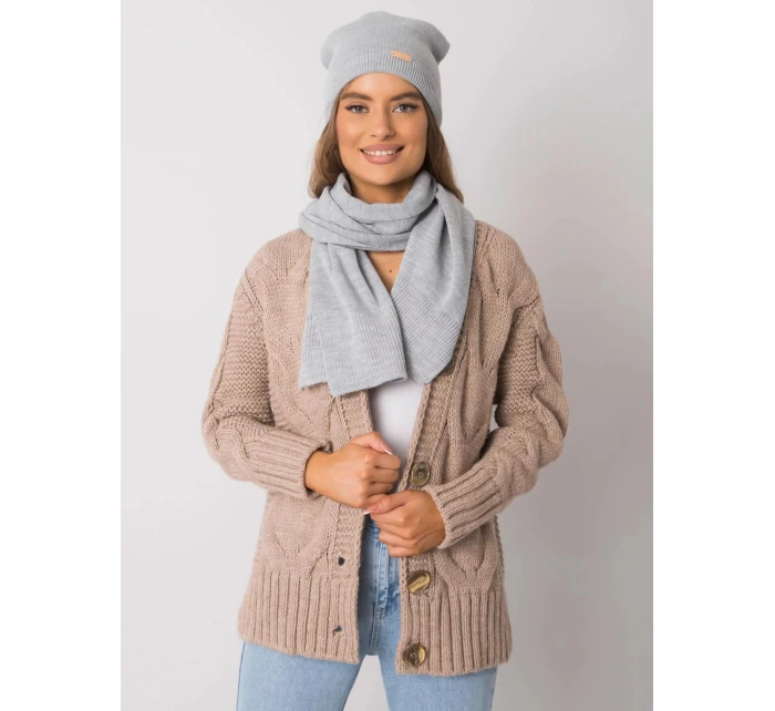 Dámský set čepice a šála KMPL-1 - RUE PARIS