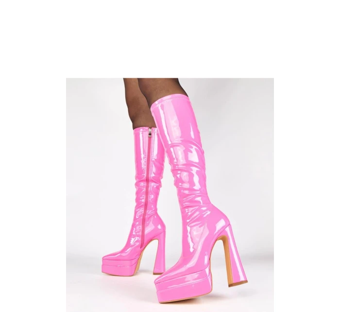 Kozačky na podpatku  model 221358 Solea