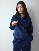 Velour Rib Hoodie - Admiral - TRIUMPH Admiral - TRIUMPH Velour Rib Hoodie - Admiral - TRIUMPH Admiral - TRIUMPH