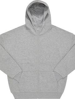 B&C Influence Zip Hood Těžká oversize mikina s kapucí 01.IZ03 sport grey