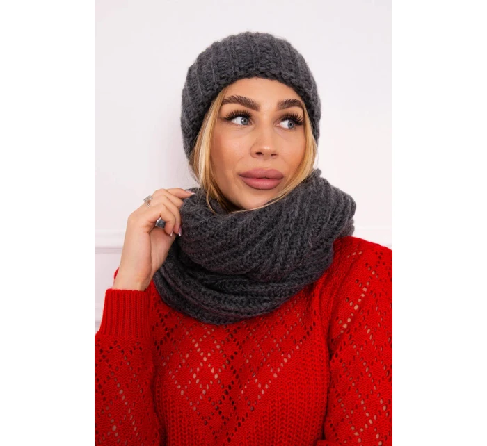 Dámská silná žebrovaná souprava P100 graphite