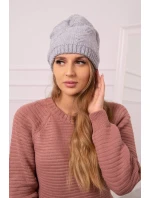 Dámská čepice Lorena K377 světle šedá Dámská čepice Lorena K377 světle šedá