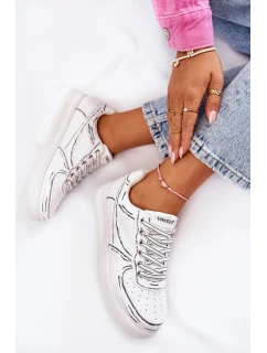 Dámské nízké sportovní boty Bíle model 21600933 - VINCEZA