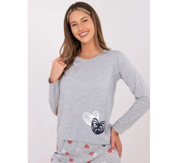 Piżama DU PI FP model 21800549 szary - FPrice Piżama DU PI FP model 21800549 szary - FPrice