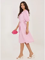 Sukienka MI SK model 22109817 różowy - FPrice Sukienka MI SK model 22109817 różowy - FPrice