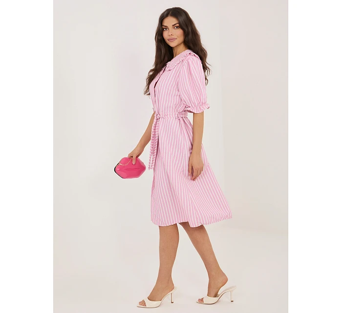 Sukienka MI SK model 22109817 różowy - FPrice Sukienka MI SK model 22109817 różowy - FPrice