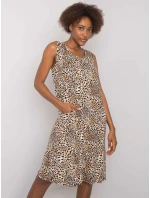 Sukienka TO SK czarno beżowy model 21365428 - FPrice Sukienka TO SK czarno beżowy model 21365428 - FPrice