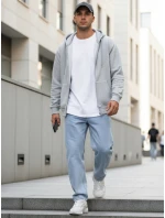 Pánské baggy džíny světle modré FashionStreet UX4476