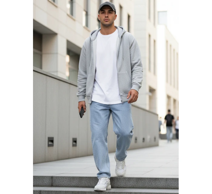 Pánské baggy džíny světle modré FashionStreet UX4476