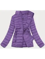 Lehká fialová dámská prošívaná bunda model 17050613 - J.STYLE