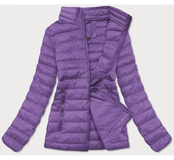 Lehká fialová dámská prošívaná bunda model 17050613 - J.STYLE