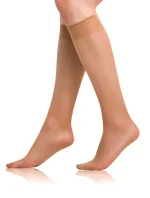 Dámské matné silonkové podkolenky DIE PASST KNEE-HIGHS 20 DEN - BELLINDA - almond