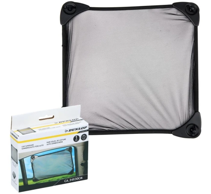 Sluneční clona se zapínáním 34x30CM 1 ks DUNLOP BLACK