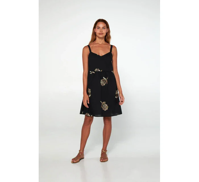 Vamp - Vyšívané šaty bez rukávů 20456 - Vamp