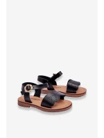Klasické dětské sandály černé Izzy Klasické dětské sandály černé Izzy