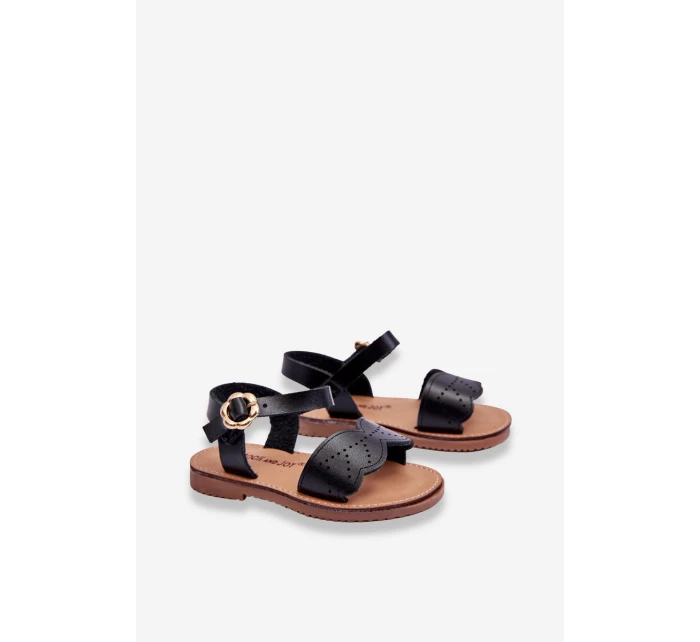 Klasické dětské sandály černé Izzy Klasické dětské sandály černé Izzy