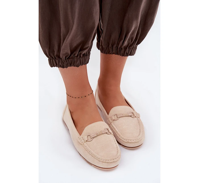 Dámské mokasíny ploché béžové Olisa