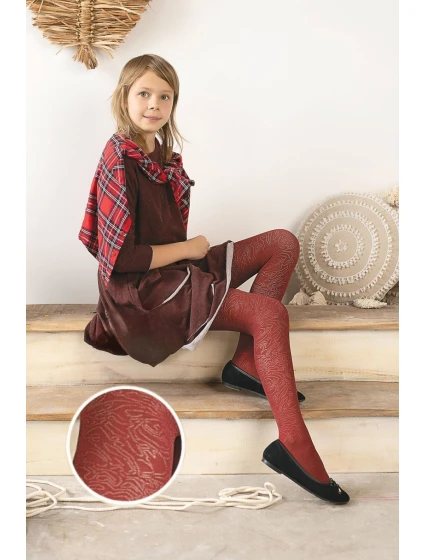 Dětské vzorované punčocháče z mikrovlákna TRACY DR2529