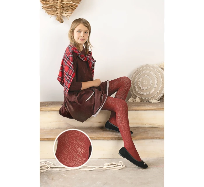 Dětské vzorované punčocháče z mikrovlákna TRACY DR2529