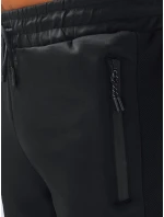 Pánské černé teplákové šortky Dstreet SX2254 Pánské černé teplákové šortky Dstreet SX2254