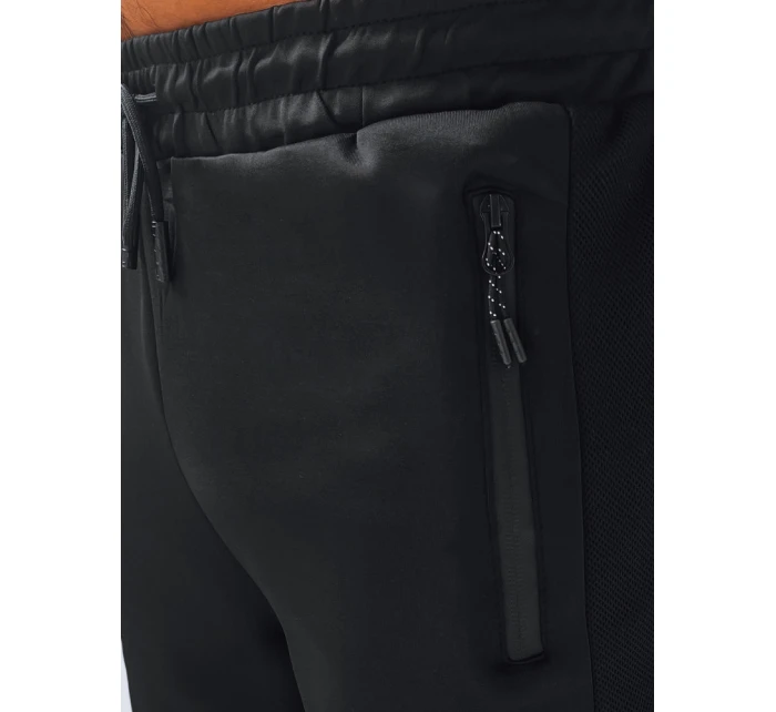 Pánské černé teplákové šortky Dstreet SX2254 Pánské černé teplákové šortky Dstreet SX2254