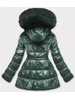 Zelená metalická dámská bunda (b8029-10)