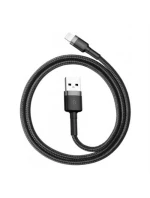BASEUS LIGHTNING USB KABEL 2.4A 1M ŠEDO-ČERNÝ