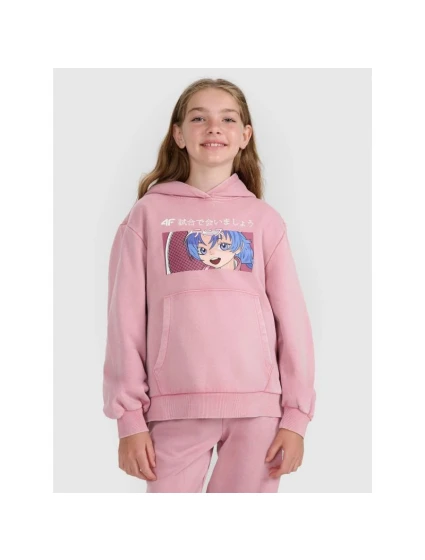 Dívčí mikina s kapucí model 21868360 - 4F