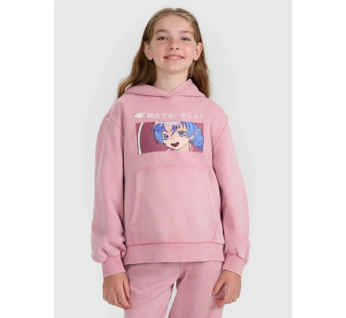 Dívčí mikina s kapucí model 21868360 - 4F
