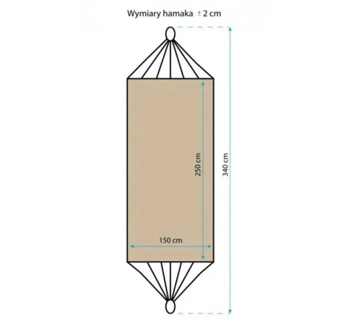 Zahradní síť pro 2 osoby model 21803997 - Inny Zahradní síť pro 2 osoby model 21803997 - Inny
