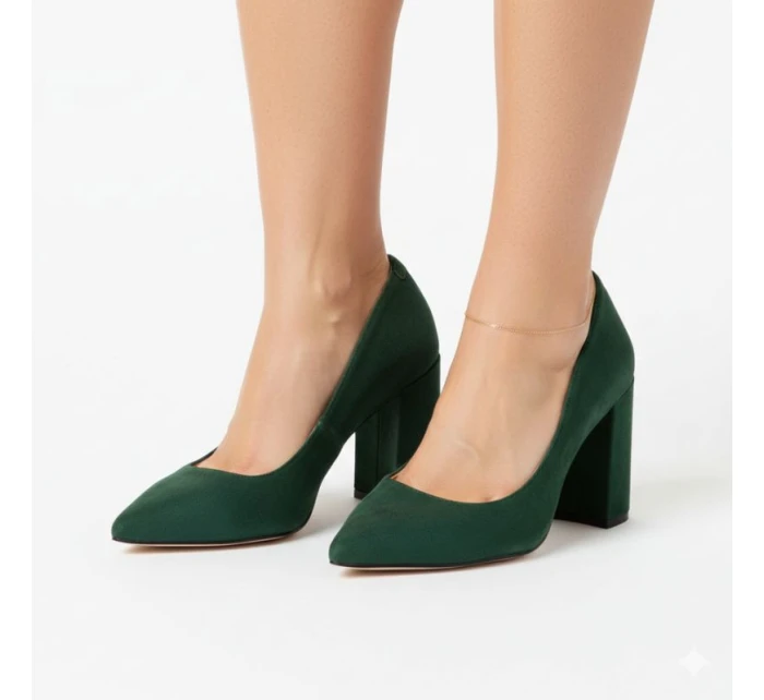 W model 21774000 černé lodičky na podpatku - SERGIO LEONE