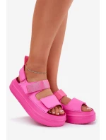Dámské Sandály Na Platformě S Popruhy Fuchsie Nitepira Dámské Sandály Na Platformě S Popruhy Fuchsie Nitepira