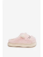 Dámské huňaté pantofle s motivem úsměvu – růžové Lexira Dámské huňaté pantofle s motivem úsměvu – růžové Lexira