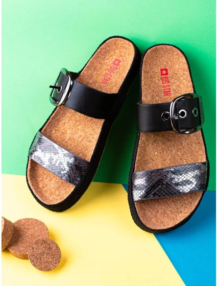 Klasické  nazouváky černé dámské bez podpatku