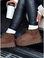 Dámské sněhule na platformě hnědé ALPIKA FashionStreet ZY0563 Dámské sněhule na platformě hnědé ALPIKA FashionStreet ZY0563