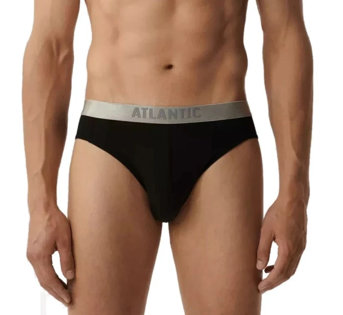 Pánské slipy 2 pack 013 black - Atlantic