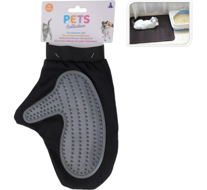 RUKAVICE PRO ČESÁNÍ PSA A KOČKY JEDNÍM PRSTEM