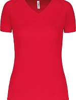 Kariban ProAct PA 477 Dámské sportovní tričko s výstřihem do V 20.P477 red