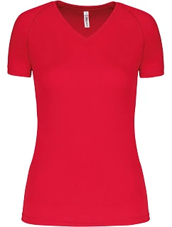 Kariban ProAct PA 477 Dámské sportovní tričko s výstřihem do V 20.P477 red