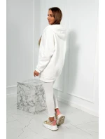 Sada mikiny, topu a legín 3 v 1 ecru Sada mikiny, topu a legín 3 v 1 ecru