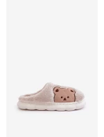 Dámské Kožené Pantofle Béžové model 21679595 - Boto Dámské Kožené Pantofle Béžové model 21679595 - Boto