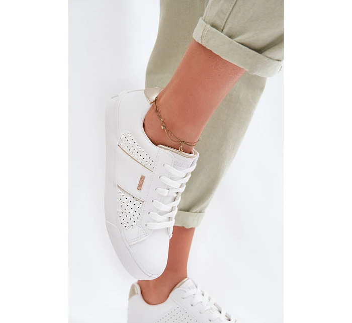 Dámské perforované tenisky Big Star model 22042645 Bílé - Big Star Shoes