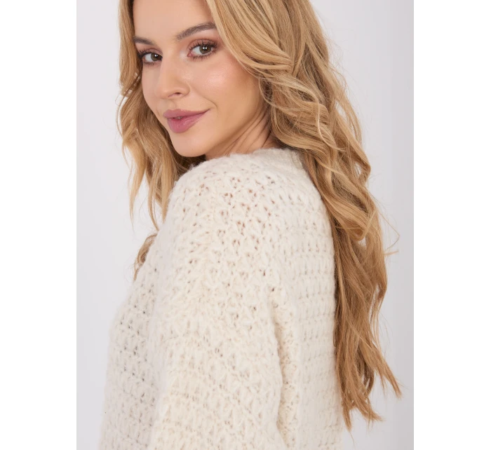 Sweter MI SW model 21789052 ecru - FPrice Sweter MI SW model 21789052 ecru - FPrice